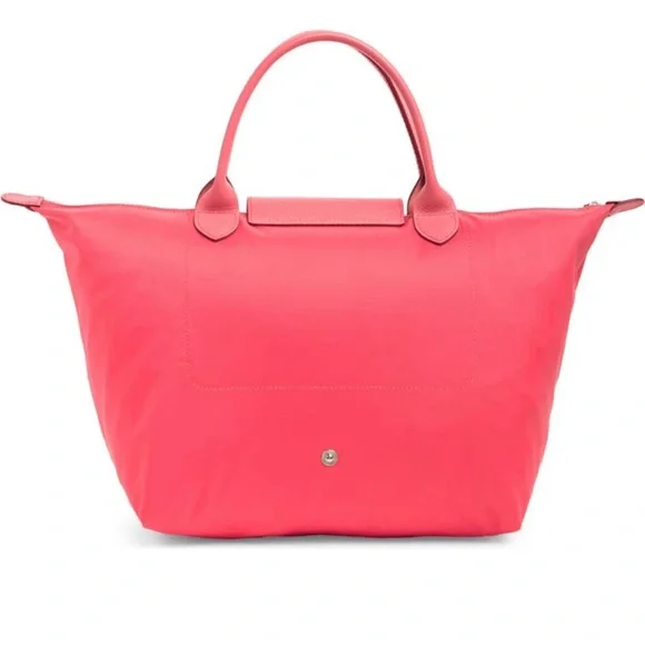 Longchamp Le Pliage Club Leather Trim Top Handle - Picture 2 of 5